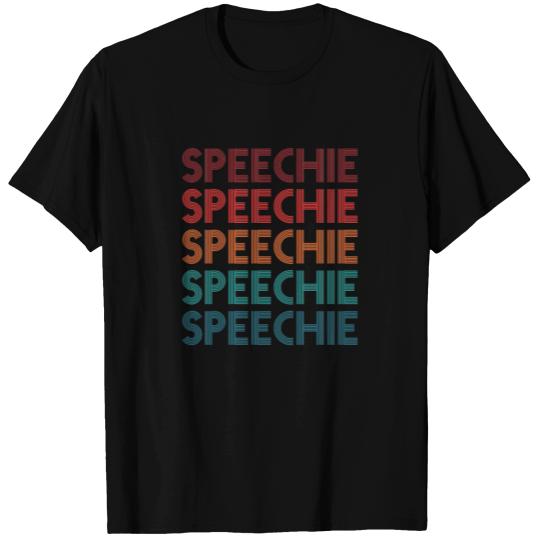 Speechie Retro Speech Pathology Pathologist SLP T-shirt