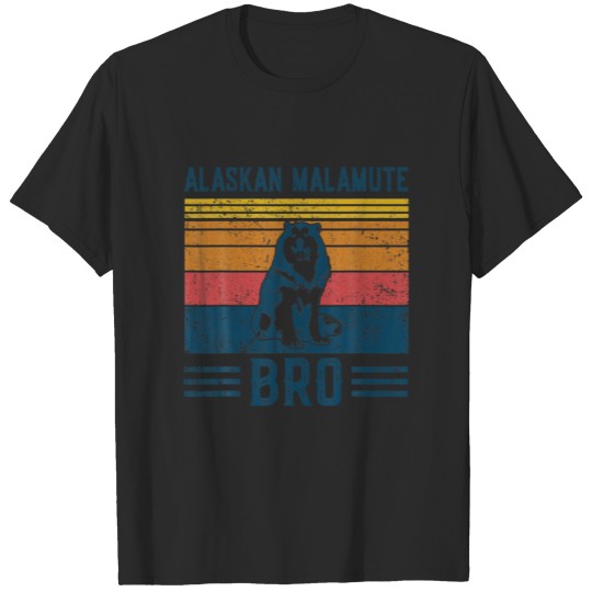 Discover Dog Alaskan Malamute Bro - Vintage Alaskan Malamut T-shirt