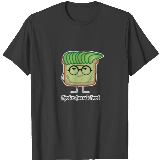 Avocado Toast Hipster glasses greaser hair Plus Size T-shirt