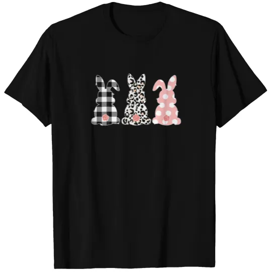 Leopard Easter Bunnies Rabbit Easter Men Women Kid T-shirt