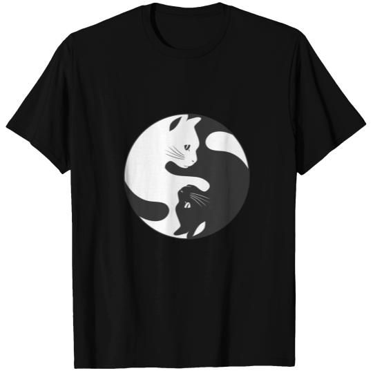 Ying yang cat T-shirt