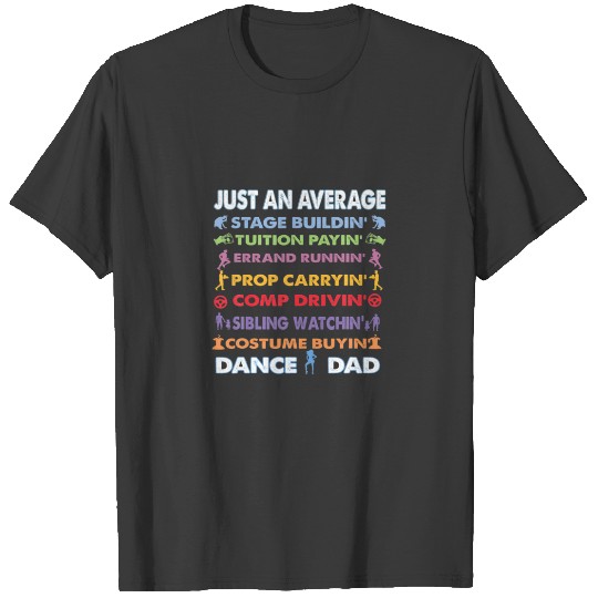 Funny Adult Dance Dad Father's Day Dancer Dancing T-shirt