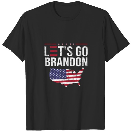 Let’S Go Brandon Conservative US Flag Political Me T-shirt