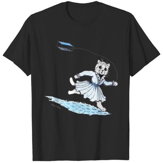 Discover Cat Playing Kite, Louis Wain T-shirt