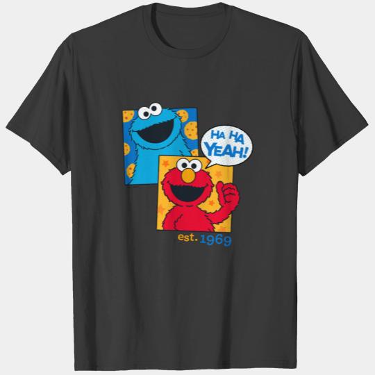 Cookie Monster & Elmo | Ha Ha Yeah T-shirt