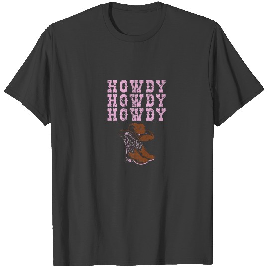 Retro Howdy Rodeo Western Country Southern Cow T-shirt