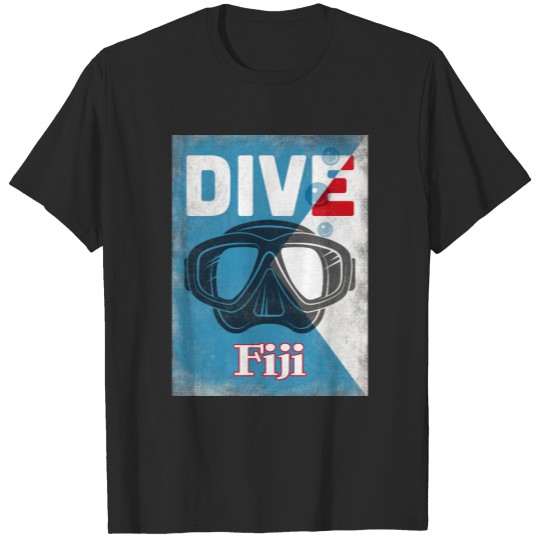 Discover Fiji Vintage Scuba Diving Mask T-shirt