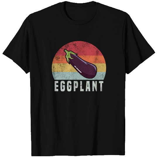 Eggplant Retro Vintage 1970's T-shirt