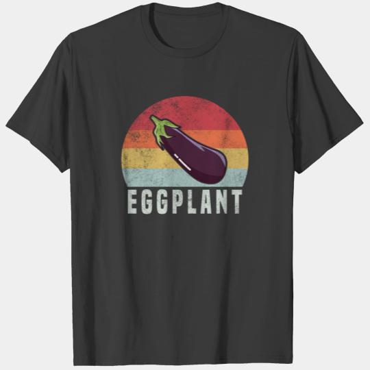 Eggplant Retro Vintage 1970's T-shirt