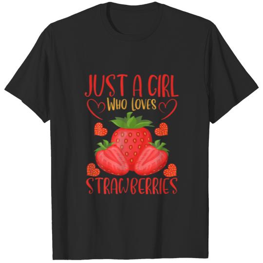 Kawaii Strawberry Women Mens Strawberry T-shirt