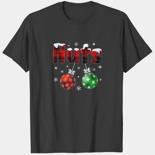 Chest Nuts Funny Matching Chestnuts Christmas Coup T-shirt