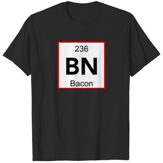 Bacon Periodic table element T-shirt