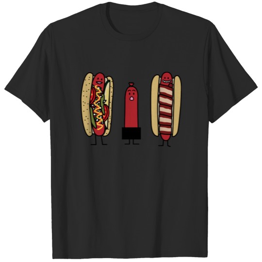 Hot dog bros. Chicago style Bacon wrapped wiener T-shirt