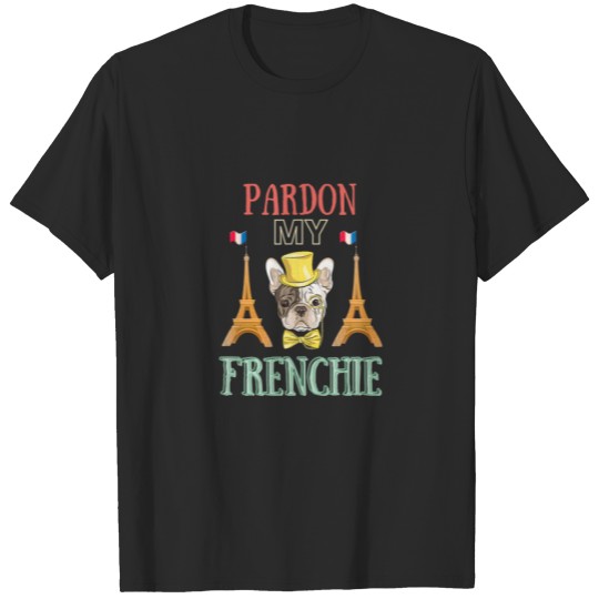 My Frenchie Bulldog Retro France Men Women T-shirt