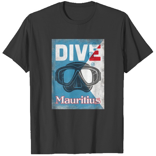 Mauritius Vintage Scuba Diving Mask T-shirt