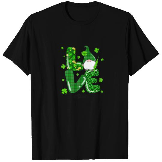 Leopard Irish Green Plaid Doctor Gnome St.Patrick T-shirt