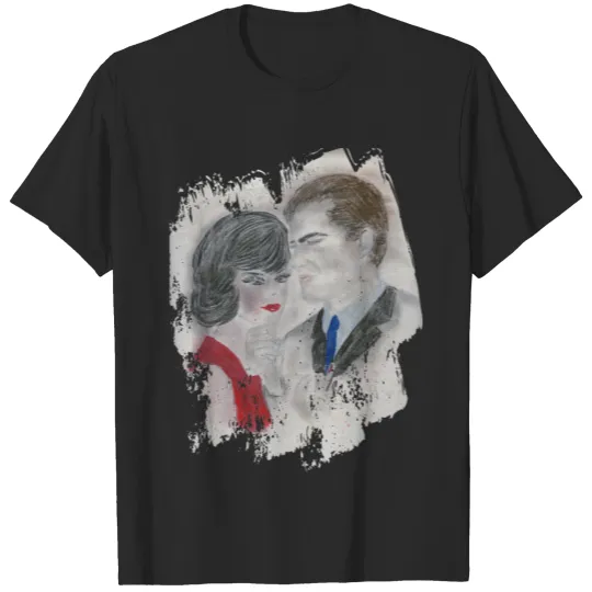 Retro 1960s Couple Splash Plus Size T-shirt