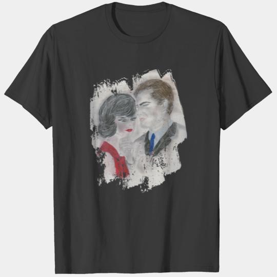 Retro 1960s Couple Splash Plus Size T-shirt