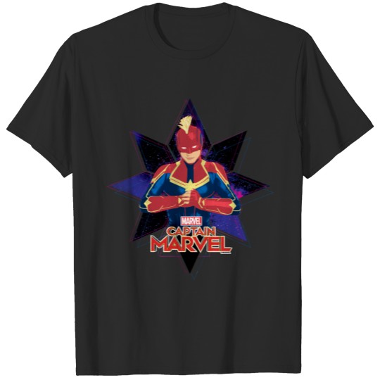 Captain Marvel | Galactic Star Character Graphic T-shirt