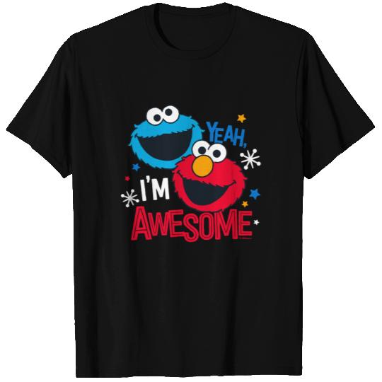 Cookie Monster & Elmo | Yeah, I'm Awesome T-shirt