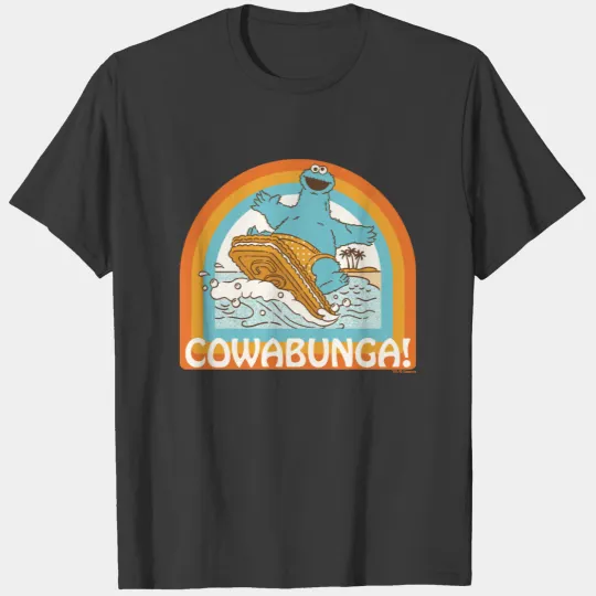 Cookie Monster Cowabunga! T-shirt