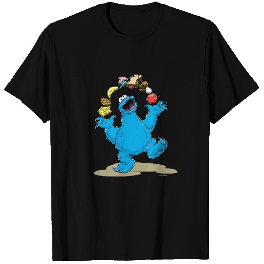 Vintage Cookie Monster Juggling T-shirt