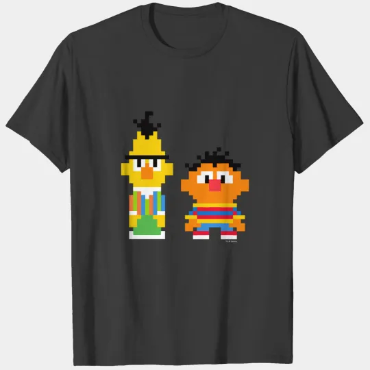 Bert and Ernie Pixel Art T-shirt