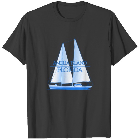 Amelia Island Coastal Nautical Sailing Sailor T-shirt