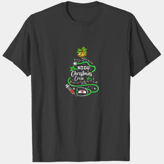 NICU Nurse Christmas Crew Neonatal Intensive Care T-shirt