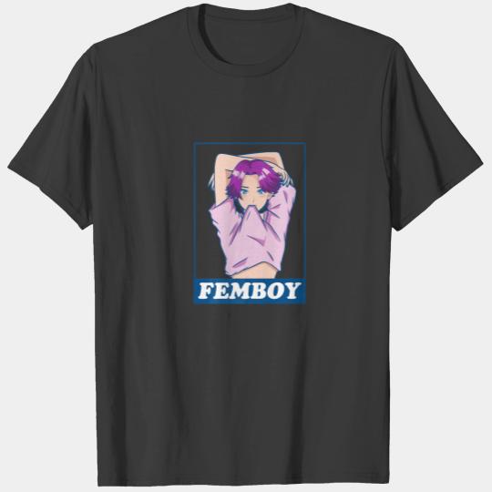 Femboy Anime Boy Aesthetic Crossdressing Yaoi Past T-shirt