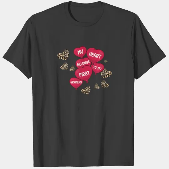 Conversation Heart Love Valentines Day 1St Grade T T-shirt