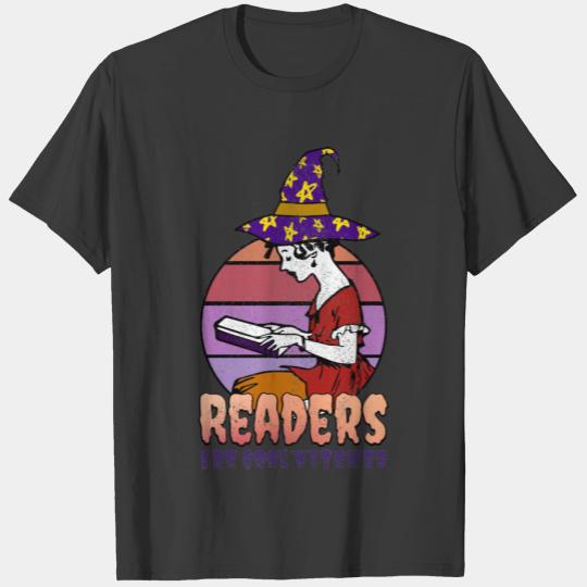 All The Cool kids Are Reading Vintage Retro Witch T-shirt