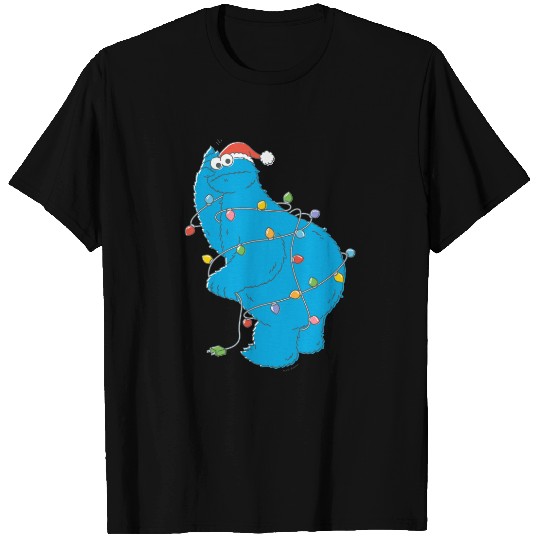 Vintage Cookie Monster Christmas Lights T-shirt