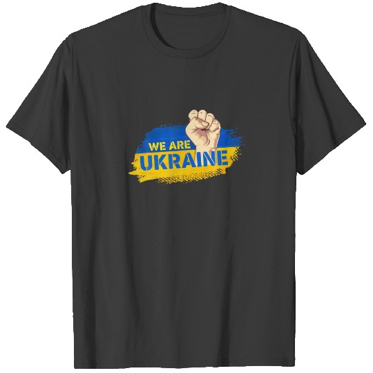 We Are Ukarine I Stand With Ukraine Flag Support U T-shirt