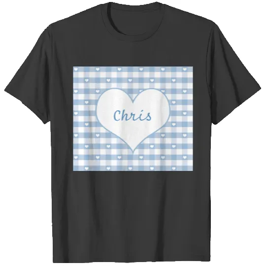 Hearts and Pastel Gingham Check T-shirt
