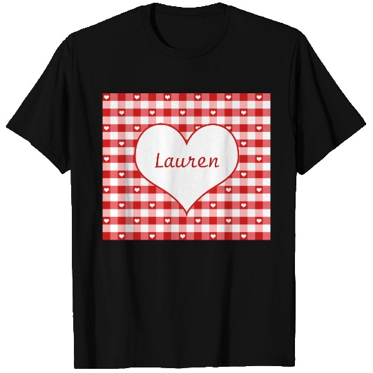 Hearts and Red Gingham T-shirt