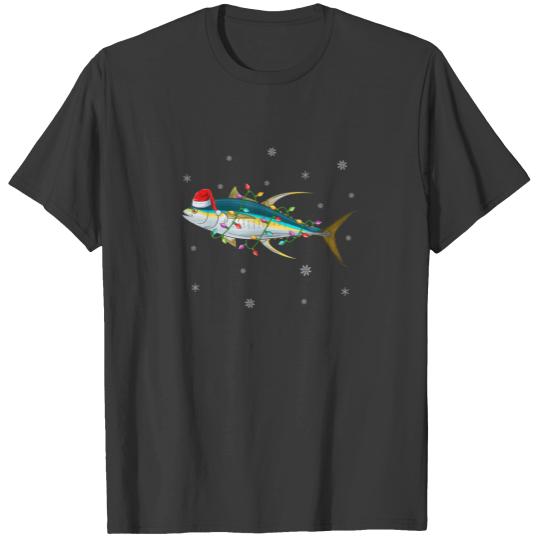 Bluefin Tuna Fish Lighting Reindeer Bluefin Tuna C T-shirt
