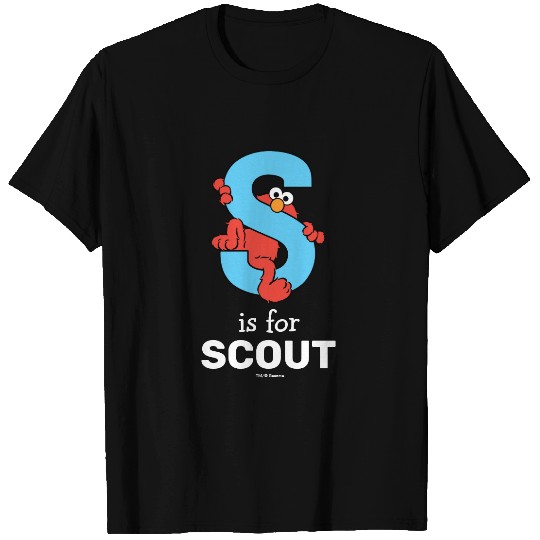 Elmo Alphabet | S Blue T-shirt