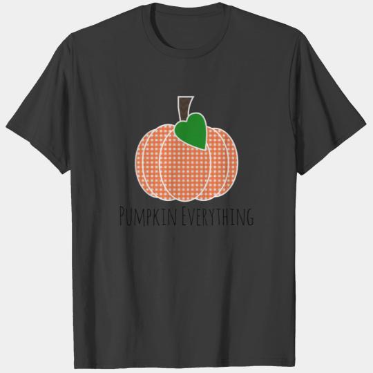 Pumpkin Everything Orange Gingham Pumpkin T-shirt