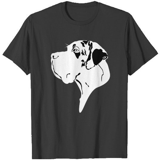 Great Dane Big Head merle T-shirt