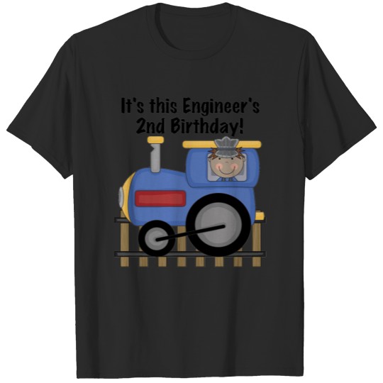 Discover Train Engineer 2nd Birthday Ts and Gifts T-shirt