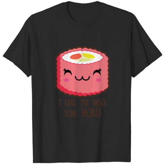 Cute Sushi Roll Emoji T-shirt