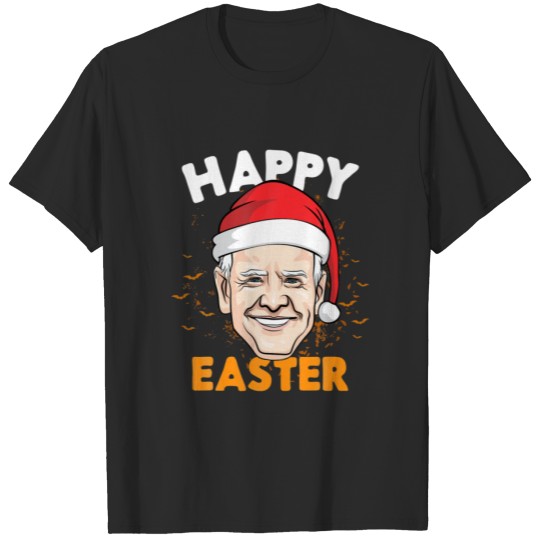 Happy Easter Confused Joe Biden Santa Claus Funny T-shirt