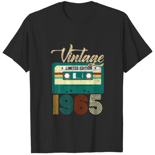 Vintage 1965 57Th Birthday Cassette Tape For Men W T-shirt