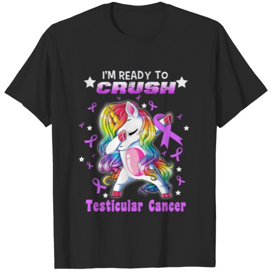unicorn warrior crush testicular cancer T-shirt
