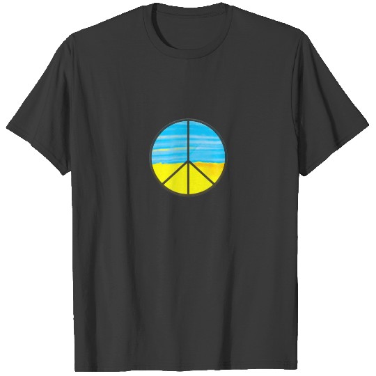 Peace I Stand With Ukraine Ukrainian Flag Peace T-shirt
