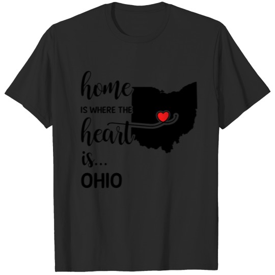 Ohio home is where the heart is plus size T-shirt