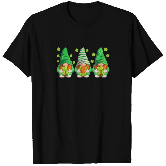 Mens Womens Kids St Patricks Day Gnomes S, Funny I T-shirt