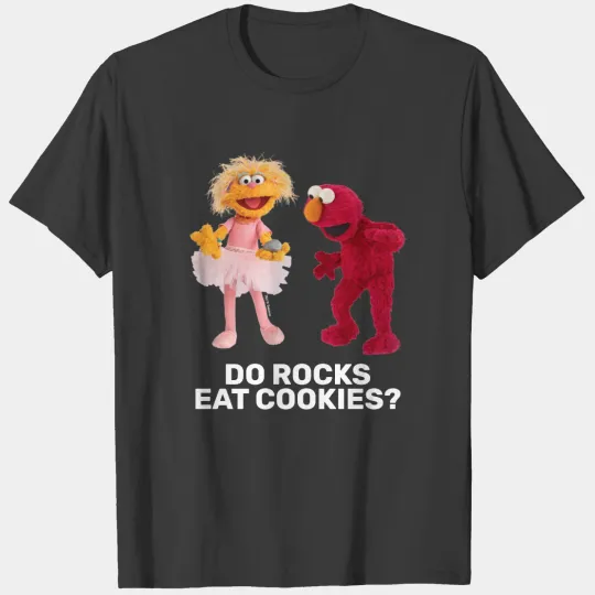 Zoe, Rocco & Elmo | Do Rocks Eat Cookies? T-shirt