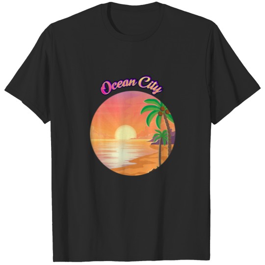 Ocean City Maryland Vintage Retro 70S 80S Beach Va T-shirt